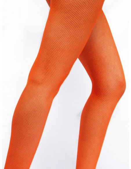 collant pamela mann resille orange fluo