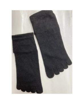 chaussette-5-doigts-LEs-petits-caprices-laine-et-coton-noir-avant