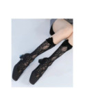Chaussettes Dentelle à noeud de velours