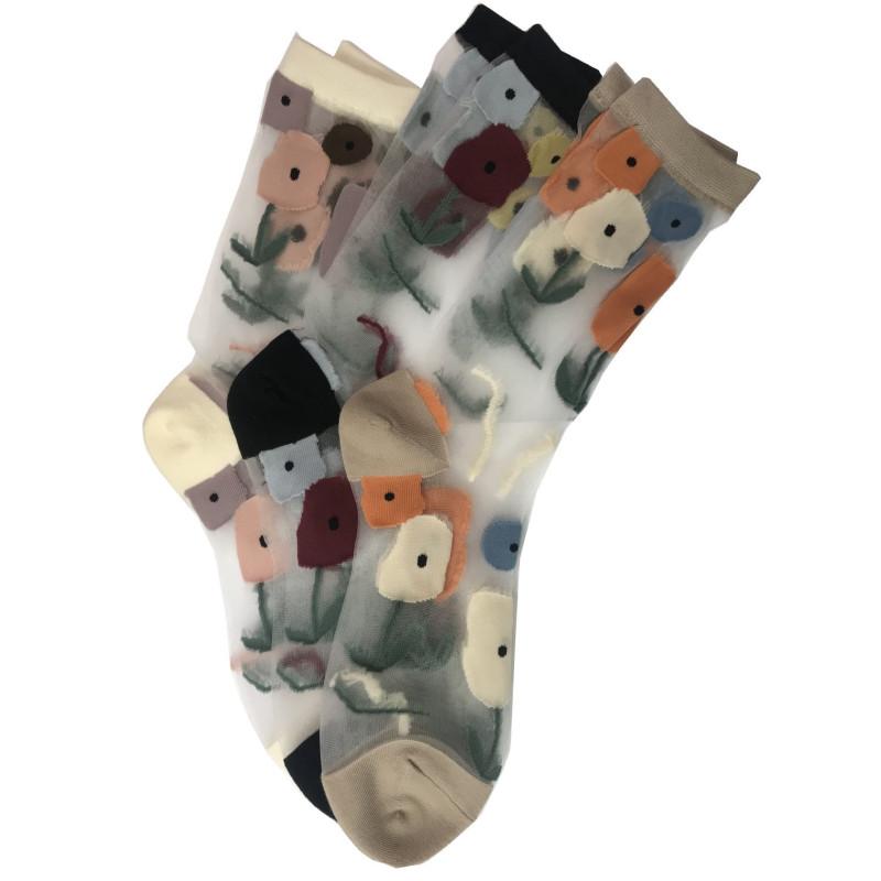 Chaussettes Crystal Bouquet de tulipes
