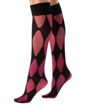 MI-BAS-lycra-losange-tendance-noir-et-bordeau-