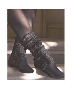  Guêtres-torsadé-noir-lamé-argenté-détail