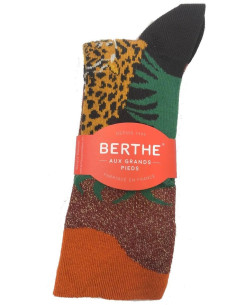 chaussettes tendance léopard Berthe aux grands Pieds