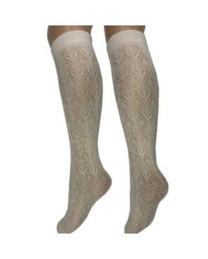 Socquette Berthe aux grands Pieds Couronnes fleuries