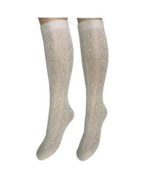 Socquette Berthe aux grands Pieds Couronnes fleuries 2