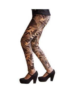 Legging imprimé bête fauve