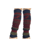 Guêtres laine Angora motifs Norvégiens