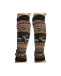 Guêtres laine Angora motifs Norvégiens