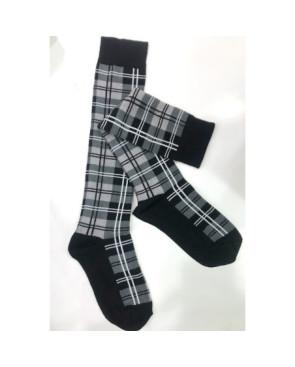 Mi bas carreaux Ecossais coton Macahel
