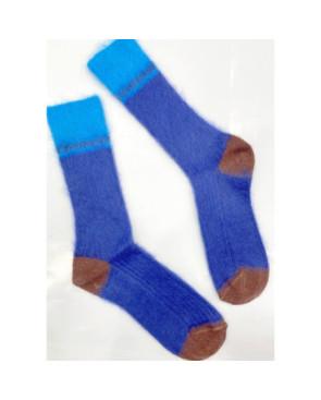  Chaussettes-Ciocca-1912-laine-polaire-et-mohair-bleu-klein-plat