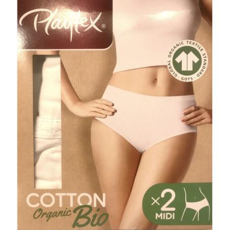 Pack 2 Slips midi Playtex Coton Bio