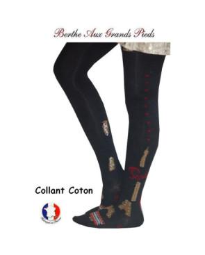  Collant tricoté Berthe aux grands pieds Paris 1900 profil
