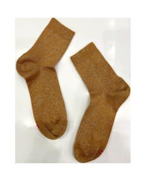 Chaussettes Coton et lurex à cotes été