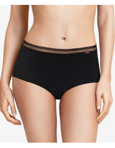 culotte haute chantelle menstruelle noire