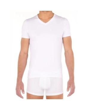 T shirt Col V Hom coton modal