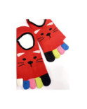 Socquette Invisible 5 doigts Chats moustache