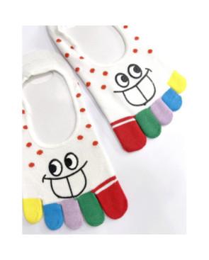  Socquettes-invisibles-coton-5-doigts-blanc-plumetis-sourire