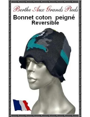 Bonnet Berthe Camo Bleu