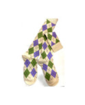Mi bas coton Losange Argyle tendance