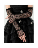 Mitaines Manchons dentelle Œillets chics