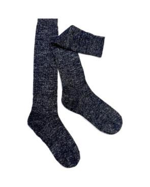 Mi-bas-cotes-fines-viscose-noir-argenté-lurex-entier