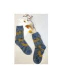 Chaussettes Fine Lurex à Bouquet de fleurs
