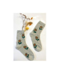 Chaussettes Fine Lurex à Bouquet de fleurs
