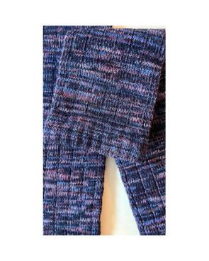  Mi-bas-coton-cotes-coton-et-laine-violet-rose-tendance-détail