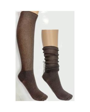 Mi-bas-VISCOSE-cotes-HIVER-viscose-marron-lurex-a-plat-détail