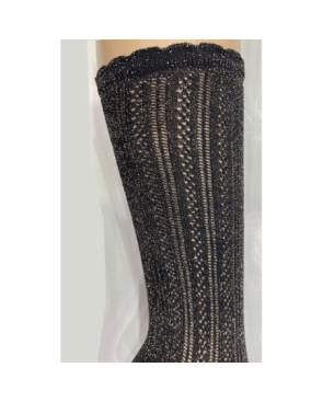 Chaussettes ajouré tendance dentelle Chics Lurex
