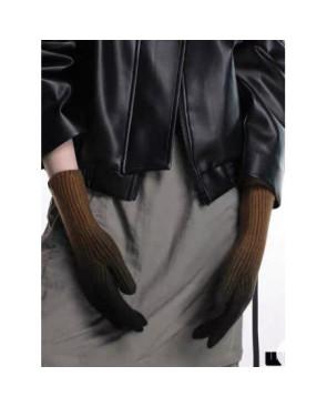 Gants laine à Cotes Ouverts aux doigts