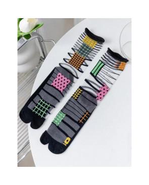 Chaussettes Crystal Tabis Patchwork Couture