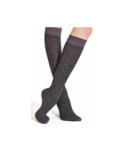 Mi bas Pieds de poule Fleuri Philippe Matignon