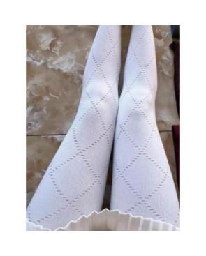  collant-losange-diamant-coton-laine-ivoire-détail