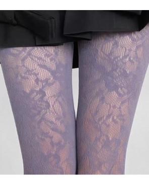 Collants-Les-petits-caprices-Dentelle-Roses-lilas-porté