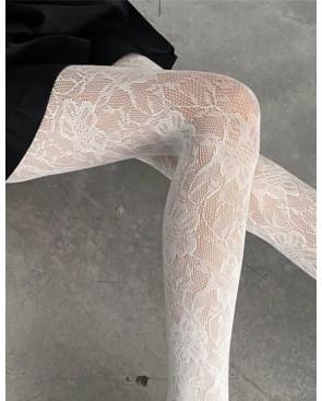 Collant Dentelle Résille Fleurs couleurs tendance