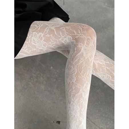 Collant Dentelle Résille Fleurs couleurs tendance