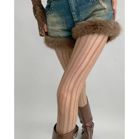 Collant Resille rayures verticale