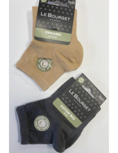 Duo de chaussettes Le Bourget coton bio chic et classique