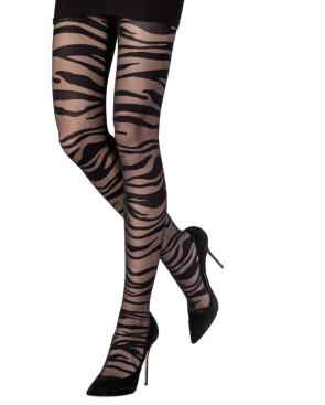Collant-Emilio-Cavallini-zebra-5780-noir