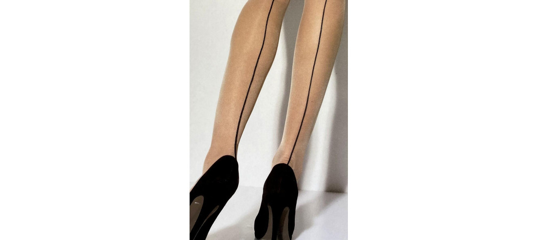 Collant-Brigitte-couture-voile-fin-Peau-couture-noir-détail