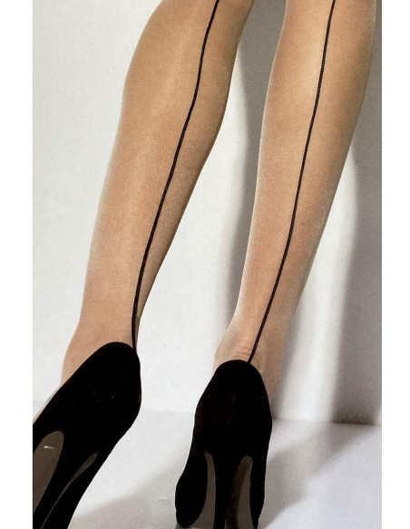 Collant-Brigitte-couture-voile-fin-Peau-couture-noir-détail