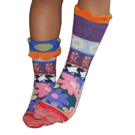 chaussettes  Enfant Dub Et Drino marguerites psyché