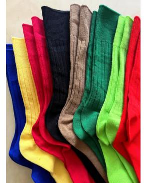 Chaussettes-coton-cotes-classique-assortiment