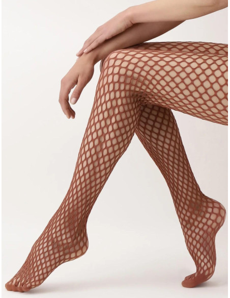 Collant en maille Oroblu Ethnique Curry