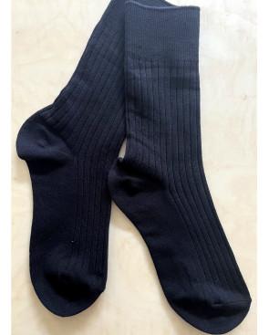 Chaussettes-coton-cotes-classique-noir
