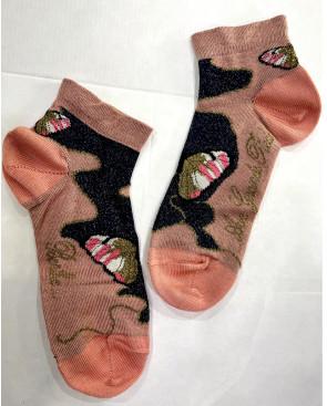 SOCQUETTE-Berthe-aux-grands-pieds-papillons-rose-doré