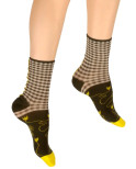 Chaussettes Berthe aux Grands Pieds couture Vichy Fleuris Chaussettes Berthe aux Grands Pieds couture Vichy Fleuris