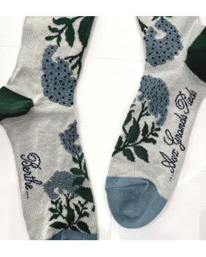 chaussettes Berthe aux Grands Pieds Hortensia Bleuets