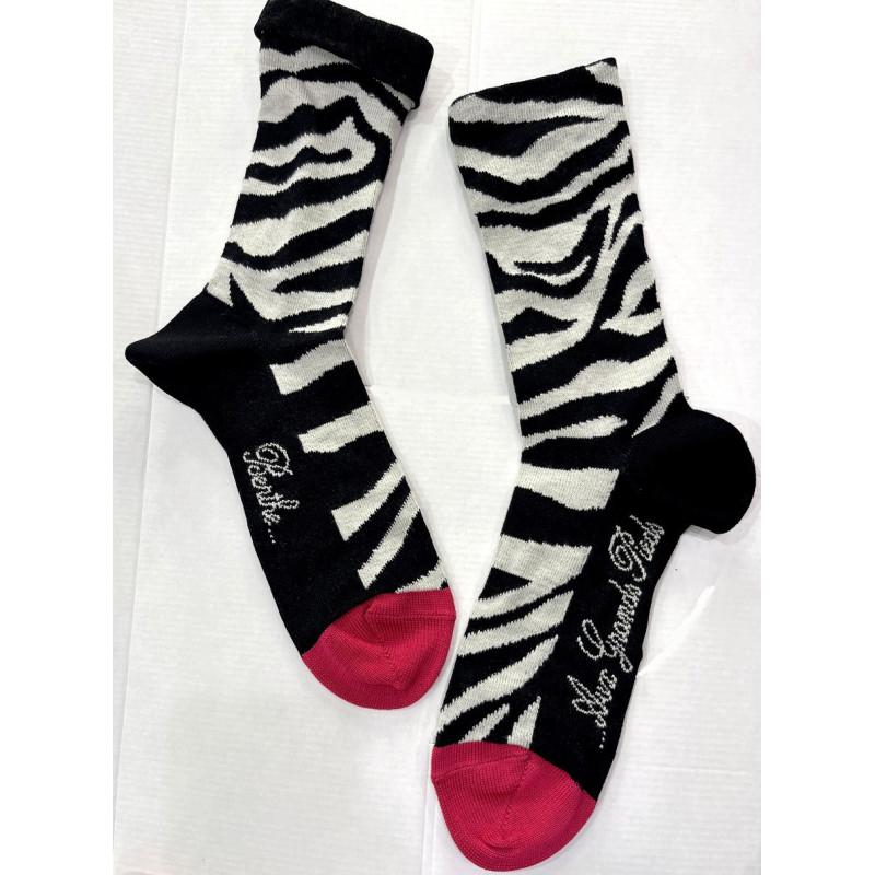 Chaussettes Fil d'ecosse Berthe aux Grands Pieds Zébre